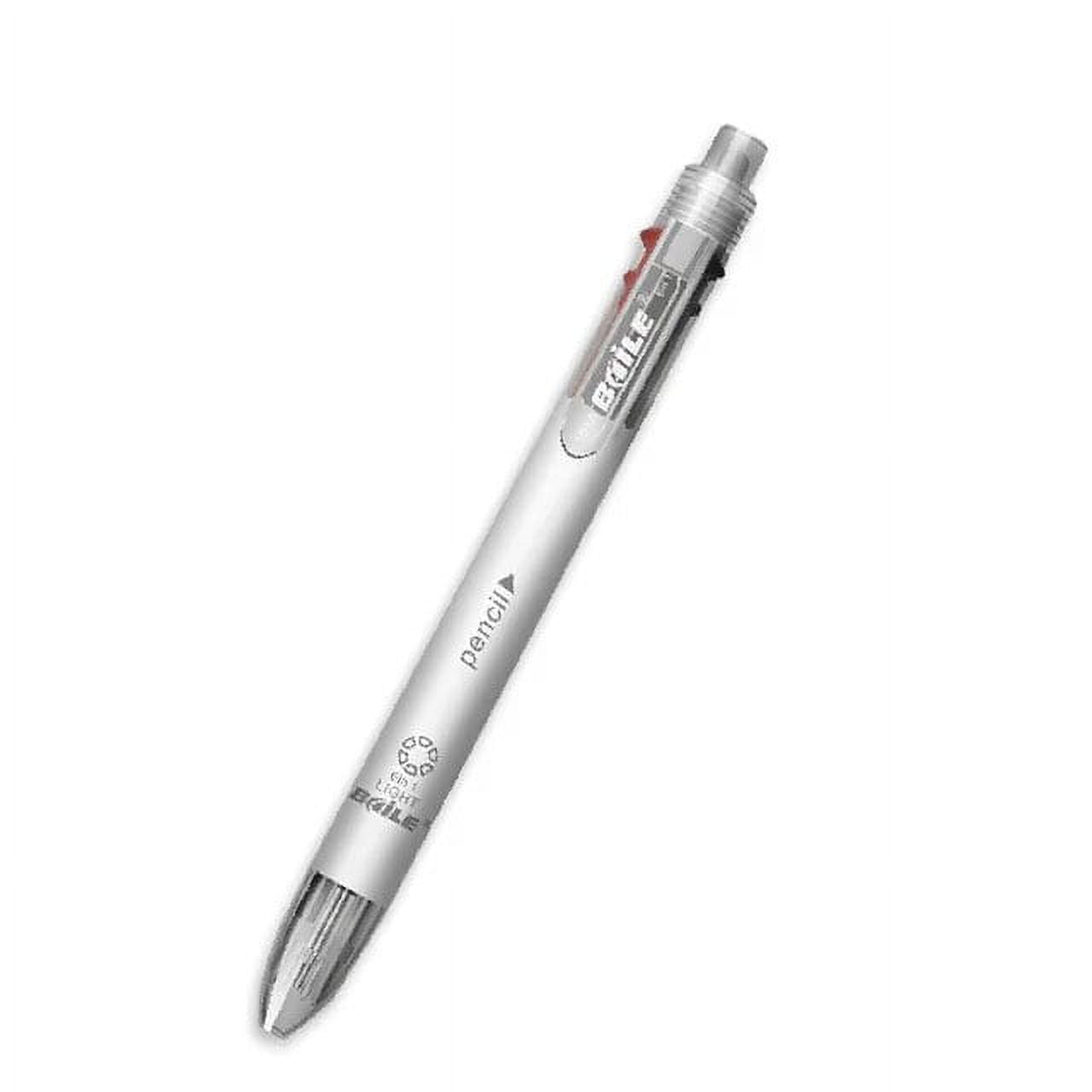 6 in 1 Multifunctional Pen 0.7 mm Ballpoint Pen 5 Colors and 0.5 mm