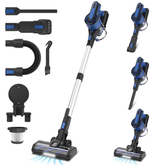 6-in-1 Multifunctional Stick Vacuum Cleaner: Powerful Suction and Long-Lasting Battery Life—Versatile Vacuum for Whole-House Cleaning, Car Interior Cleaning, and Pet Hair Removal