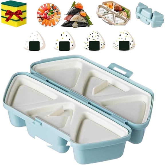 6 in 1 Onigiri Mold Set - 2026 Triangle Rice Ball Molds, Quick to Make & Easy to Store, Sushi Musubi Maker for Seaweed Rice Balls and Bento