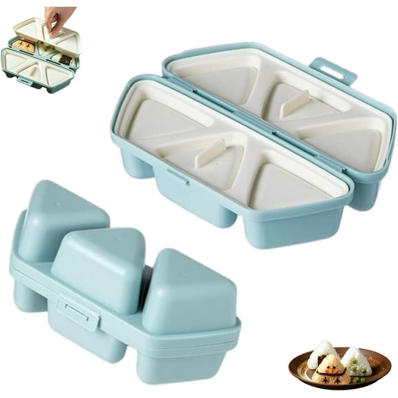 6 in 1 Onigiri Mold Set, Large & Small Triangle Rice Ball Press with Non-Stick Design for Easy Bento, Meal Prep & Family Cooking