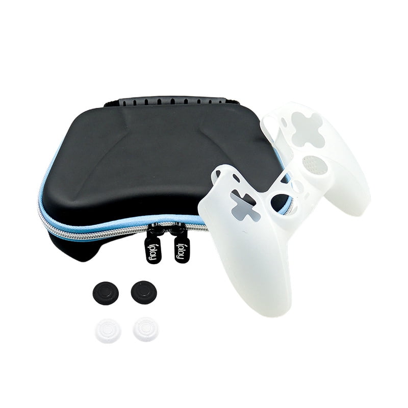 6-in-1 PS5 Controller Accessory Kit - DualSense Storage Case + Silicone ...