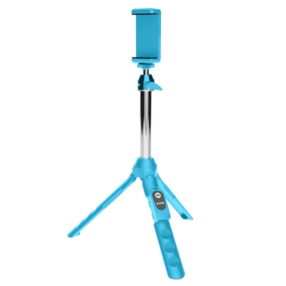 Bower 6-in-1 Multipod and Selfie Stick with Bluetooth Remote for Smartphones, Blue