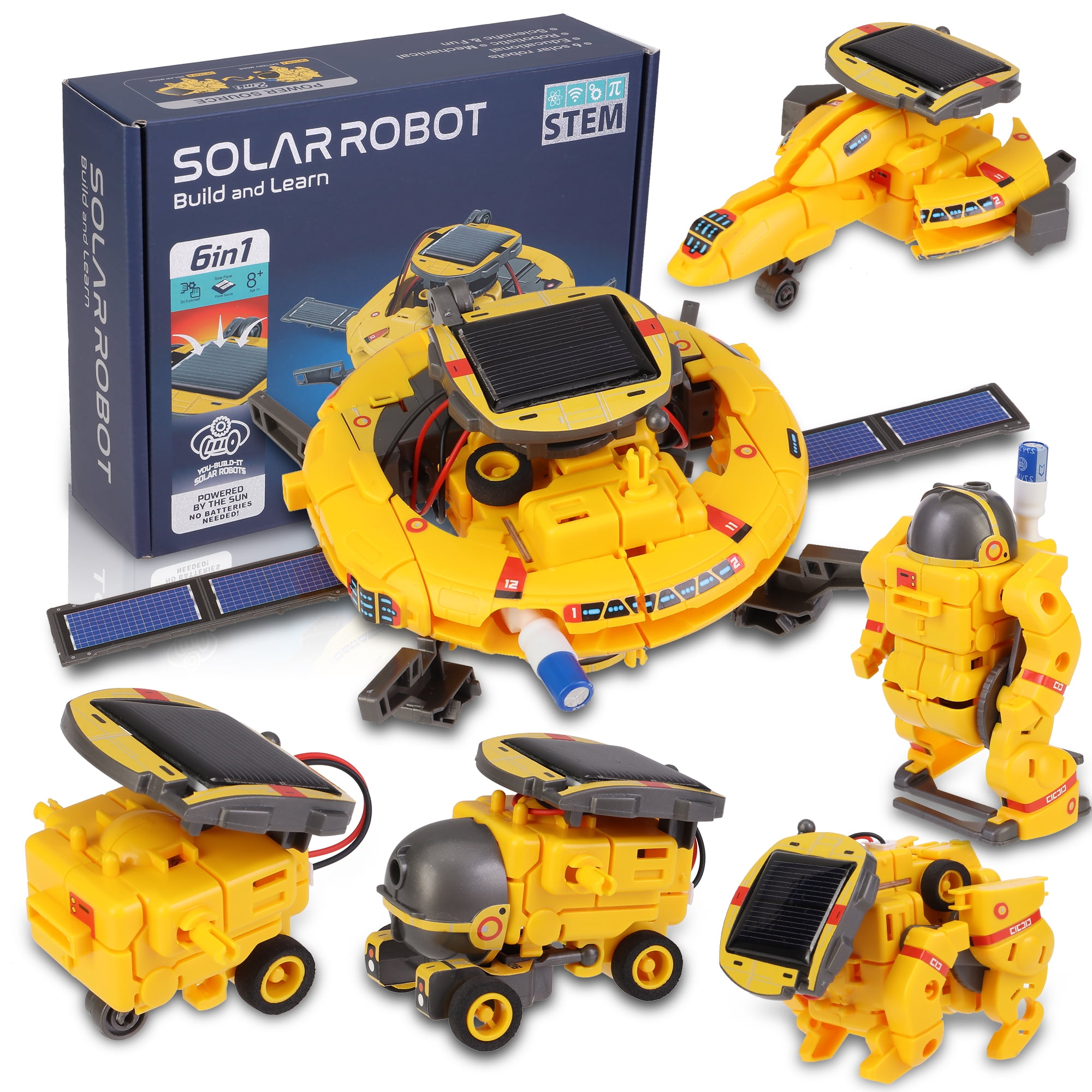 Science Kits for Kids Age 8-12, STEM Toys 6-in-1 Solar Robot