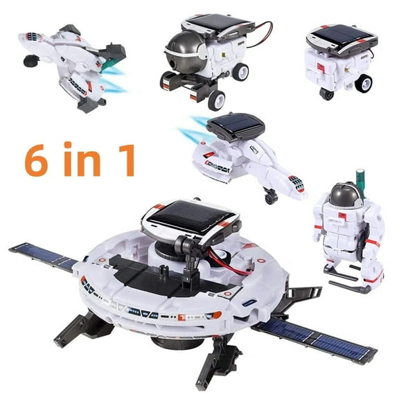 6-in-1 Solar Robot Kit,Educatoinal Learning Building Projects Toys,DIY Science Experiment Kit Christmas Birthday Gifts for Kids Boys Girls Age 8+ Year Old