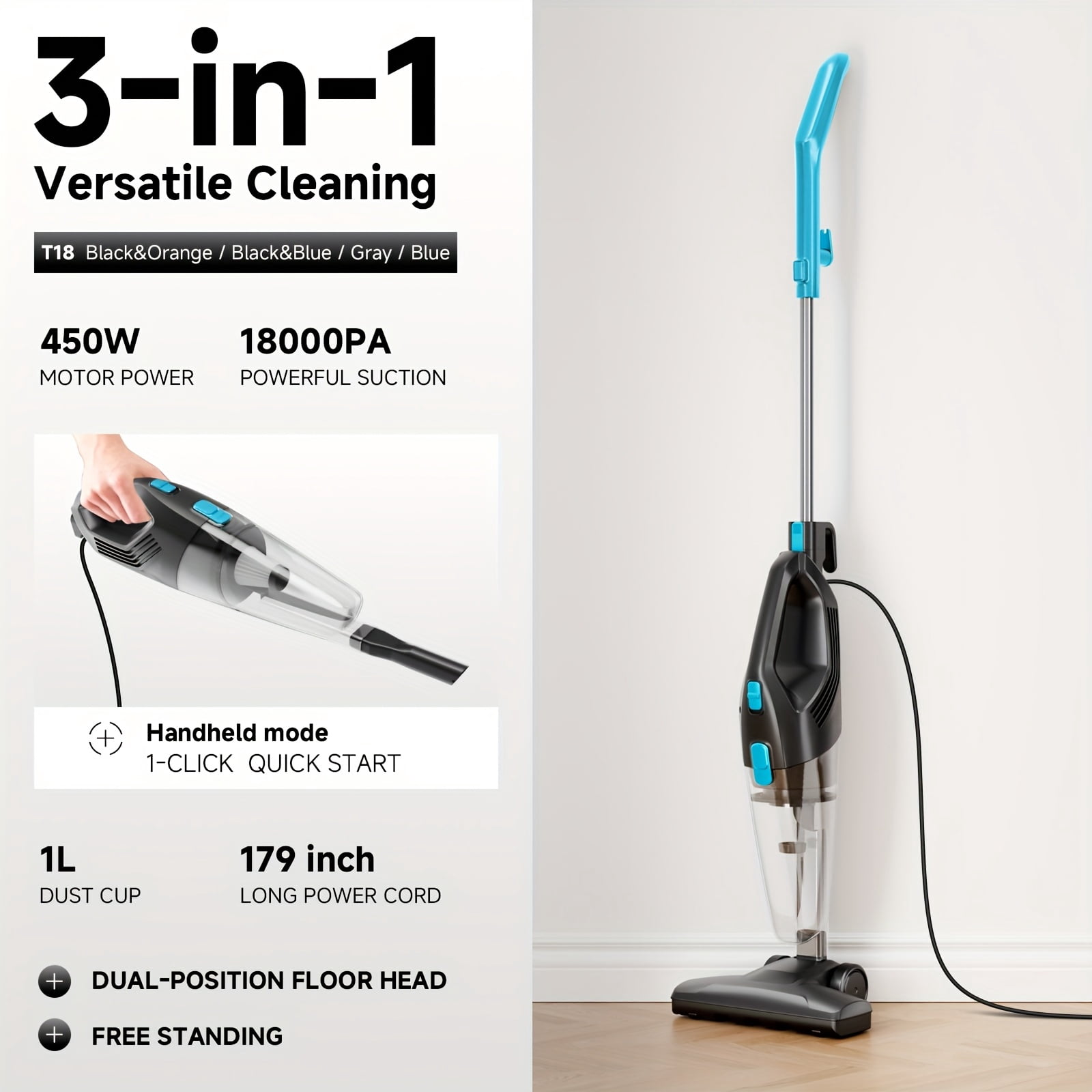 6-in-1 Stick/Handheld Vacuum Cleaner (Basic Model) - Lightweight 5.18LB ...