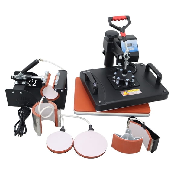 6 in 1 Swing Away Multi Function Heat Press Machine Digital Control Sublimation Transfer Printer