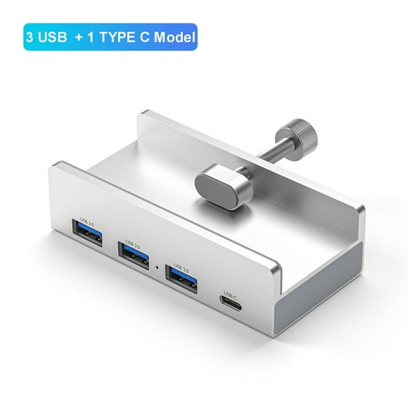 6-in-1 USB 3.0 Hub, 5Gbps Aluminum Alloy Multiport Adapter with TF Card Slot for Laptop & Desktop
