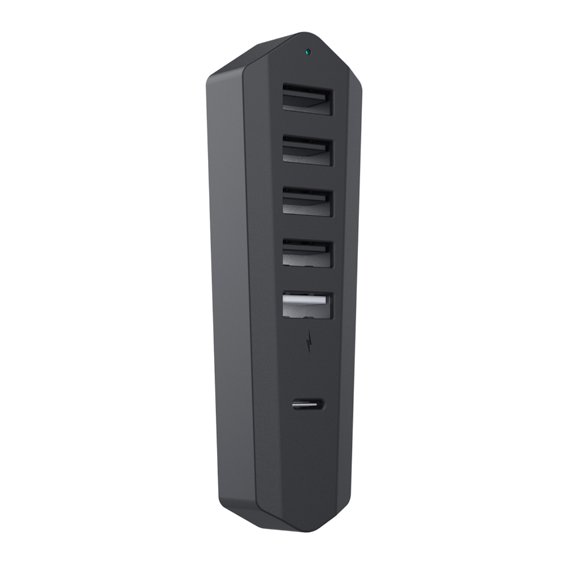 6 in 1 USB Hub for P5 Slim Host Multiple Port Converters Adapters Expansion Splitters Game Consoles USB2.0 Extenders Hub