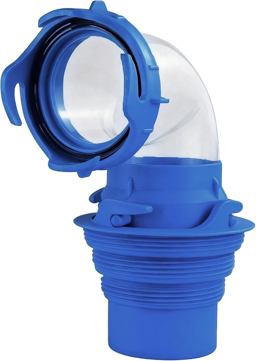6-in-1 Universal RV Sewer Hose Elbow Kit, 90-Degree Clear Adapter with ...