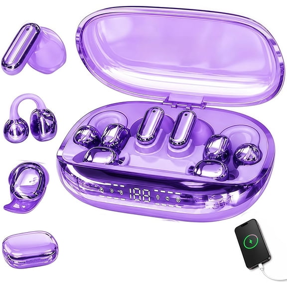 6‑in‑1 Wireless Earbuds, Charging Case with Power‑Bank Function, 3 Sizes Silicone Ear Tips