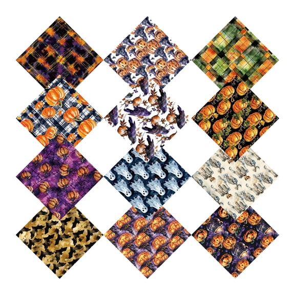 6 in. 12 Pcs Halloween Haunted Pattern Papers — Spooky Prints with Eerie Shadows, Halloween Decorations for Halloween Parties & Trick or Treat Nights — perfect for spooky party setups