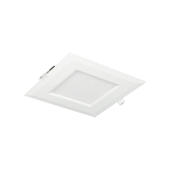 6 in. 14W 5CCT 90CRI Luke LED Square Ultra Slim Downlight, White