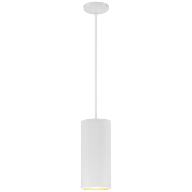 Matte White Modern Mini Drum Pendant Light for Indoor/Outdoor