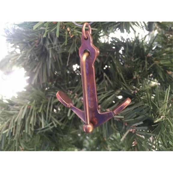 6 in. Antique Copper Admiralty Anchor Christmas Tree Ornament