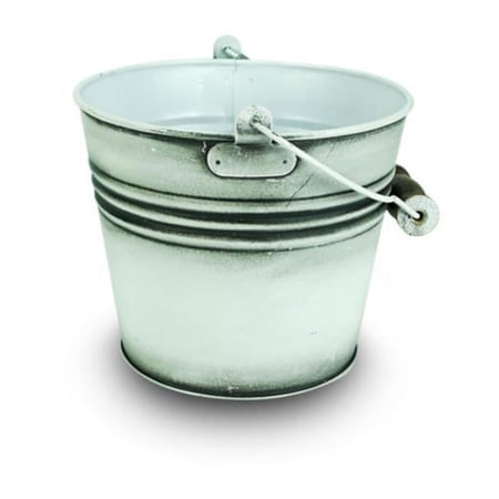 6 in. Banded Planter, White