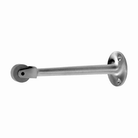 6 in. Brushed Chrome Roller Bumper Door Stop