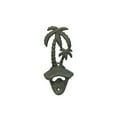 thumbnail image 1 of 6 in. Cast Iron Wall Mounted Palmtree Bottle Opener - Antique Seaworn Bronze, 1 of 1