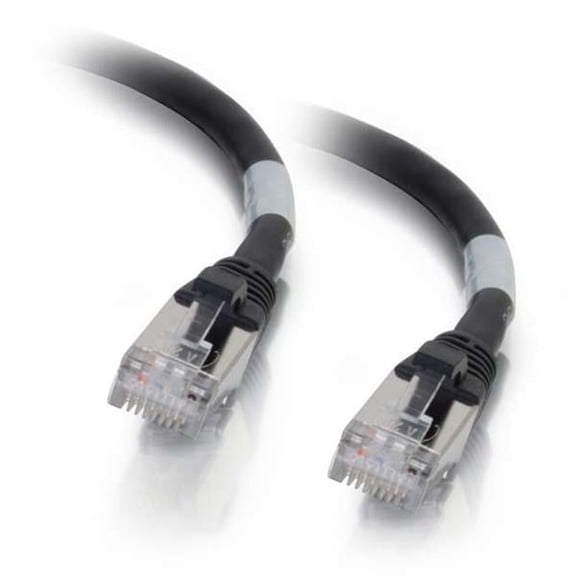 6 in. Cat6a Snagless Shielded-STP Ethernet Network Patch Cable - Black