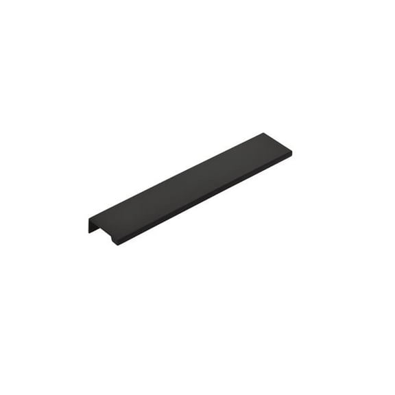 6 in. Center to Center Cabinet Edge Pull, Flat Black