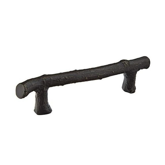 6 in. Center to Center Twig Cabinet Pull, Medium Bronze