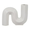 thumbnail image 1 of 6 in. Ceramic Loopy Vase, White, 1 of 1