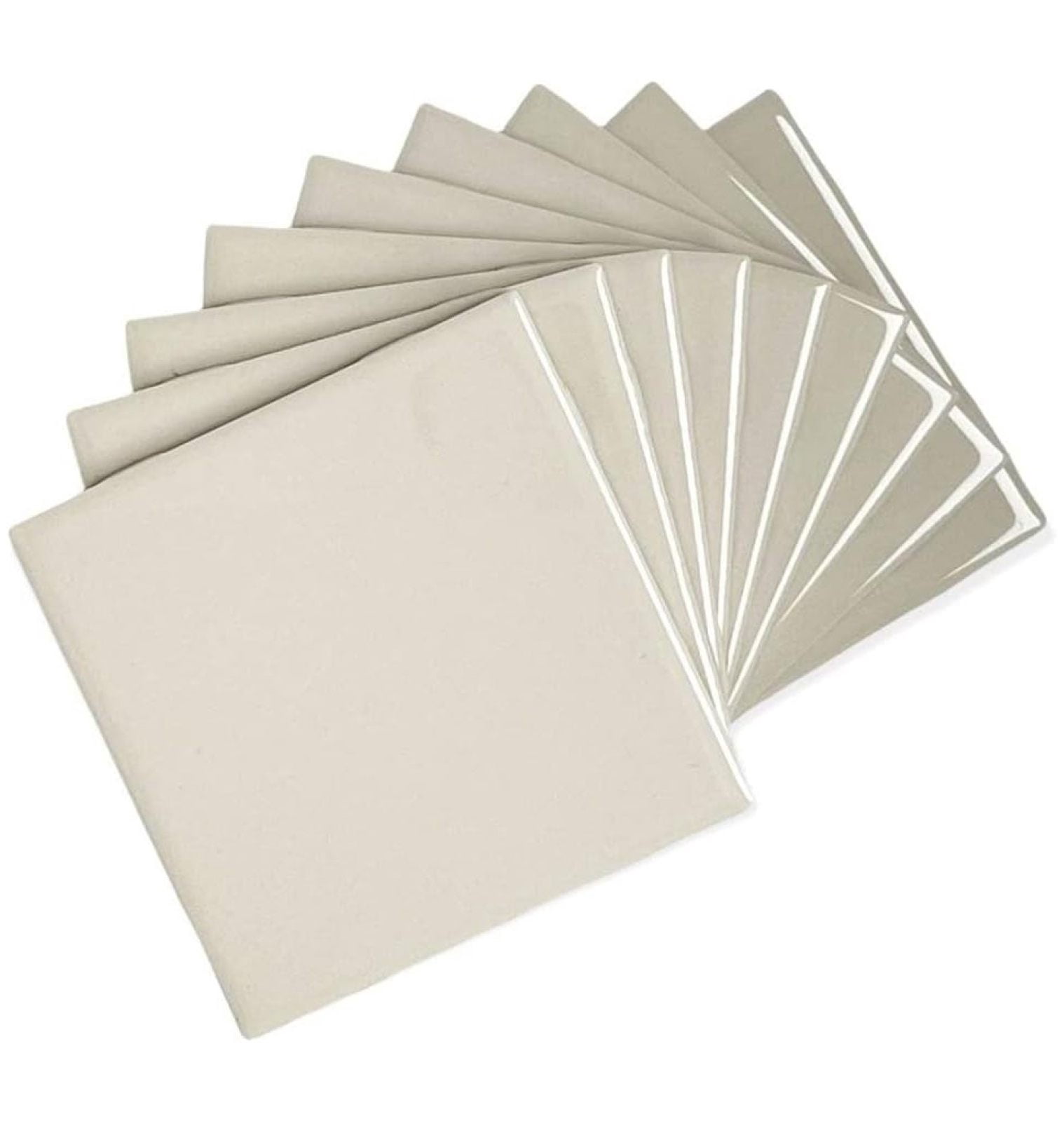 6 in Ceramic Tile Gloss 6x6 Box of 8 Piece for Bathroom Wall and Kitchen Backsplash by saney (Almond)