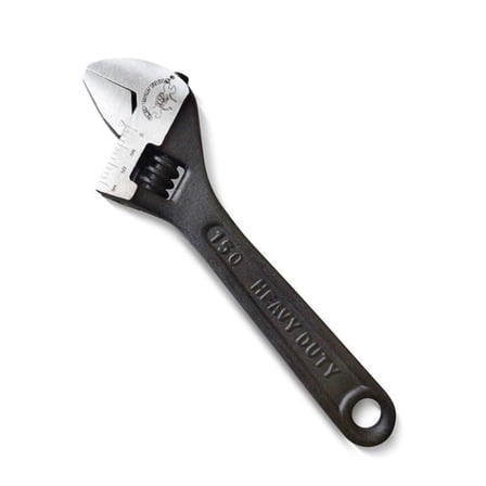 6 in. Classic Adjustable Wrench, Black Oxide Steel