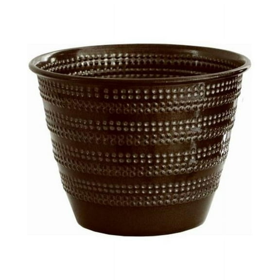 6 in. Cobblest Planter, Black - Pack of 6