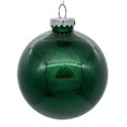 thumbnail image 1 of 6 in. Emerald Glitter Clear Ball - 4 per Bag, 1 of 1