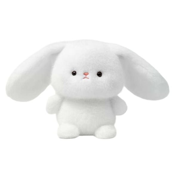 6 in Floppy Ear Bunny Plush, Nursery Mantel Display, Student Shower Decorations, Soft Toys, Kids Bedroom Accent, Party Table Decor, 1 Pc