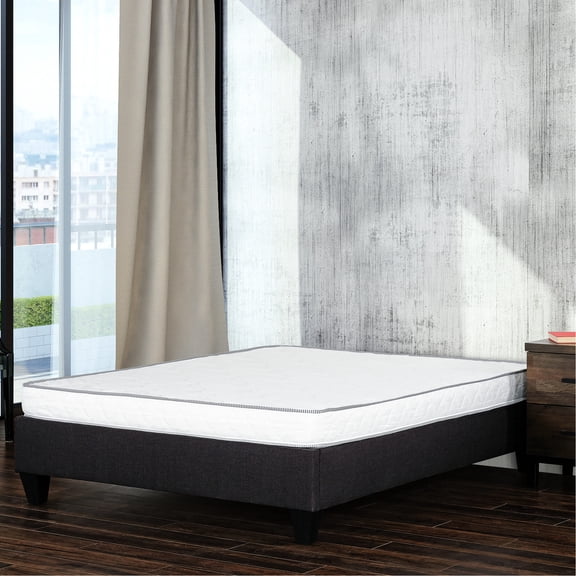 6 in Full Size Reversible Foam Mattress / Supportive for Back & Stomach Sleepers in Bedroom