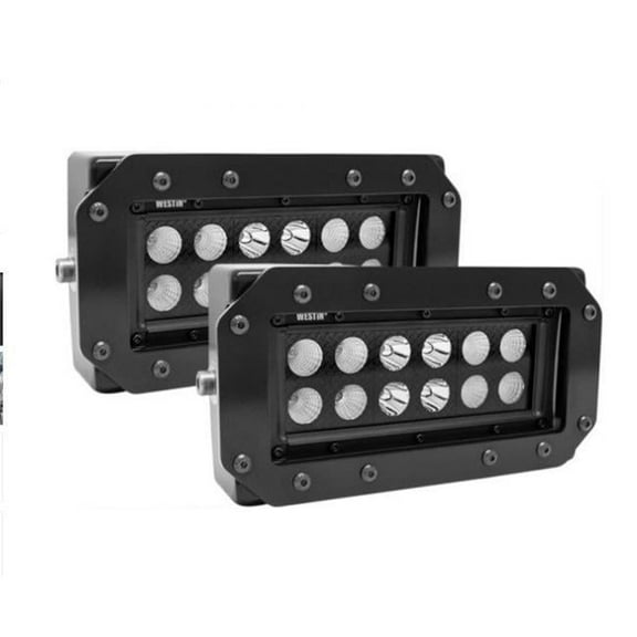 6 in. HDX Flush Mount Dual Row Combo Beam LED Light Bars