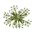 thumbnail image 1 of 6 in. Hanging Jewel Snowflake, Green - Pack of 24, 1 of 1