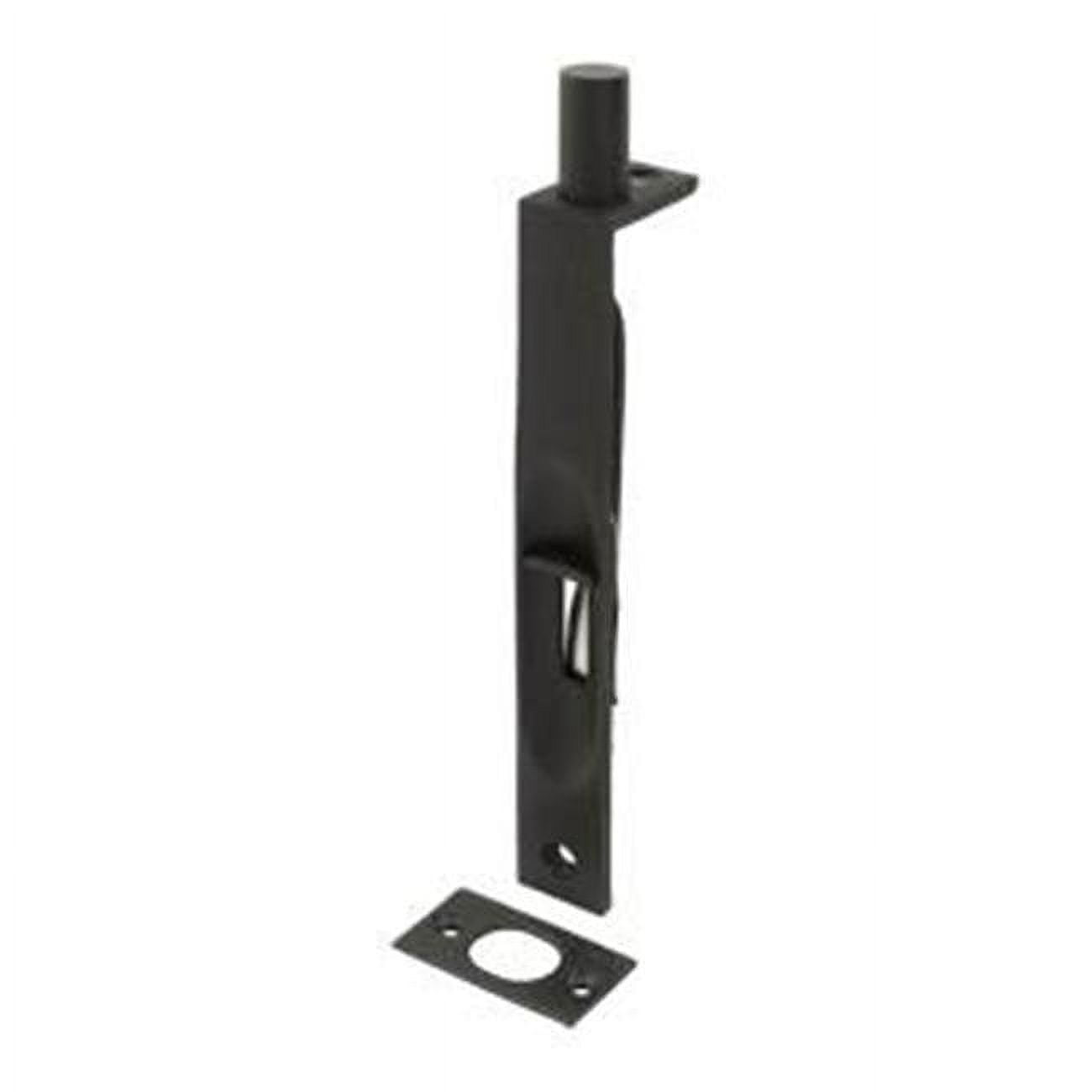 6 in. Heavy Duty Square Flush Bolt, Oil Rubbed Bronze Solid