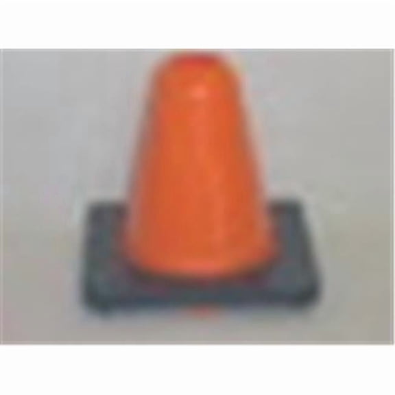 6 in. Height Vinyl Cones Square Base - Orange