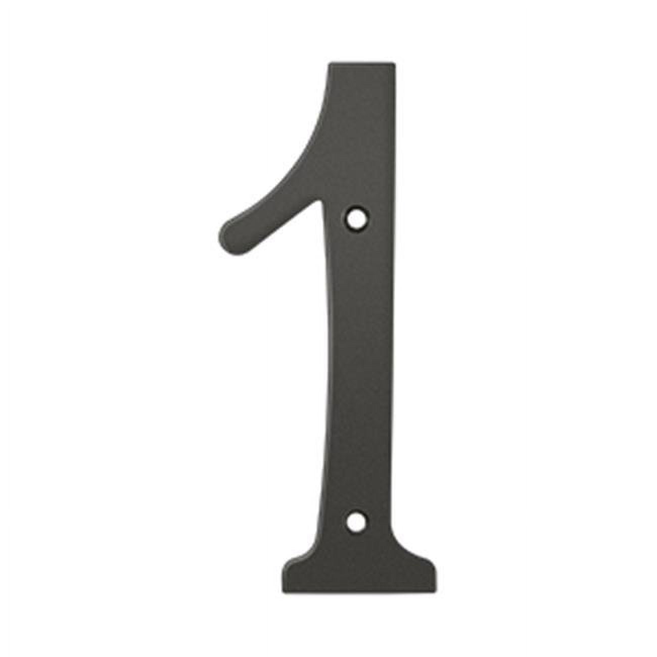 6 in. House Numbers, Oil Rubbed Bronze - Solid Brass