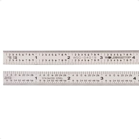 6 in Machinist Ruler Scale 5R 10ths 1/100 1/32 1/64 Graduation Flexible Decimal Inch Steel Rule