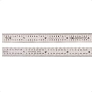 6 in Machinist Ruler Scale 5R 10ths 1/100 1/32 1/64 Graduation Flexible Decimal Inch Steel Rule
