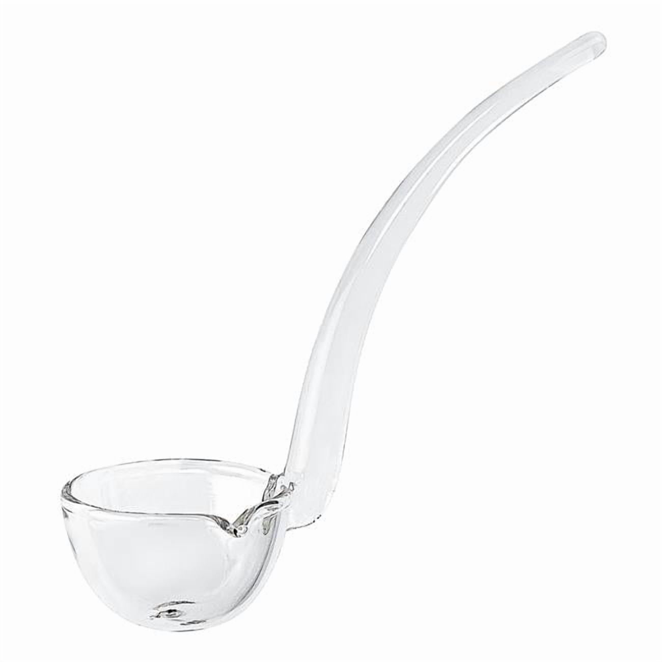 6 in. Mouth Blown Crystal Gravy Dressing & Sauce Ladle, Clear