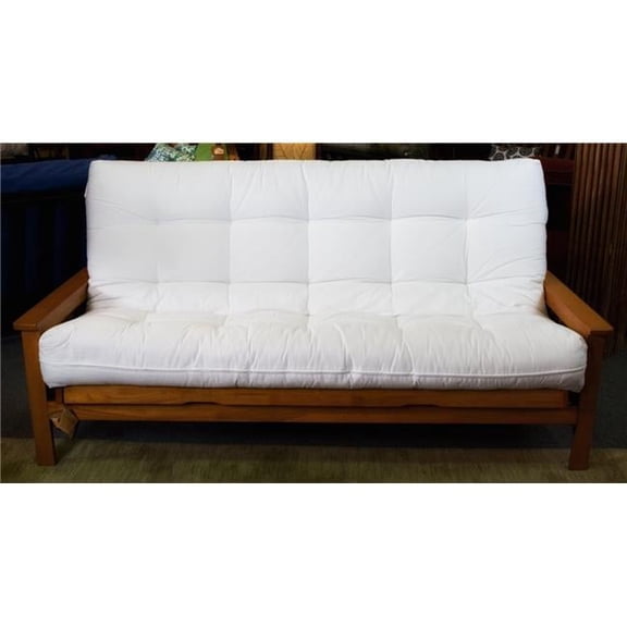 6 in. Organic Cotton & Wool King Size Futon Mattress