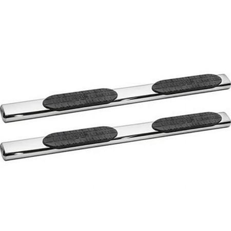 6 in. Pro Traxx Cab Length Oval Step Stainless Steel Bars