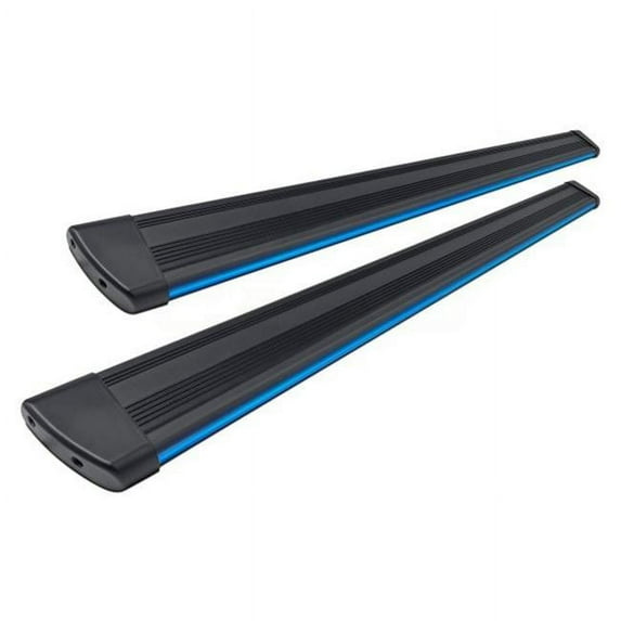 6 in. R66 Series Running Boards with Integrated LED Light for 2018-2021 Chevy Traverse - Blue