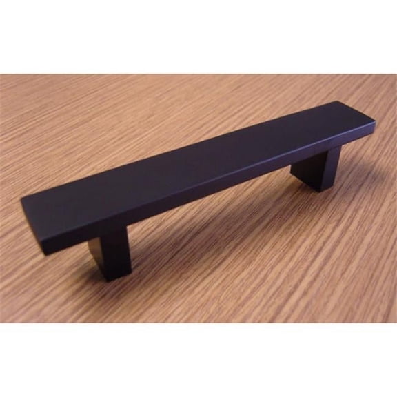 6 in. Rectangular Design Matte Black Cabinet Bar Pull Handle