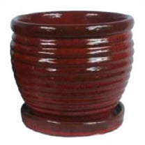 6 in. Red Honey Jar Planter