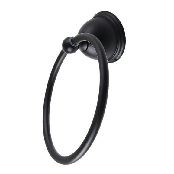 6 in. Restoration Towel Ring, Matte Black