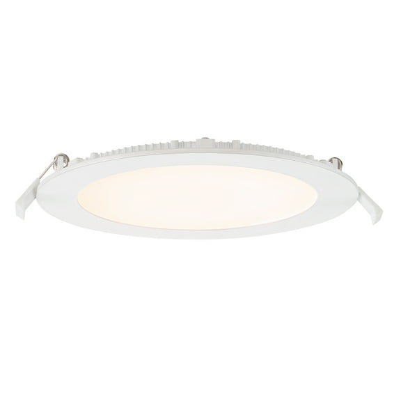 6 in Round 850 Lumens Integrated LED Canless Slim Panel Light, 5000K, EV685RWMVWH50