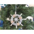 thumbnail image 1 of 6 in. Rustic Decorative Ship Wheel with Seashell Christmas Tree Ornament, 1 of 1