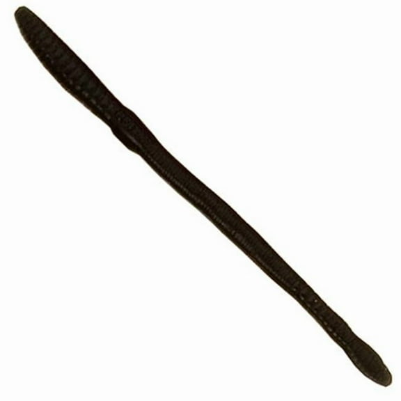 6 in. Scoundrel Worms, Black - Bag of 20