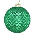thumbnail image 1 of 6 in. Seafoam Green Durian Glitter Ball Ornament with Drilled  4 per Bag, 1 of 1