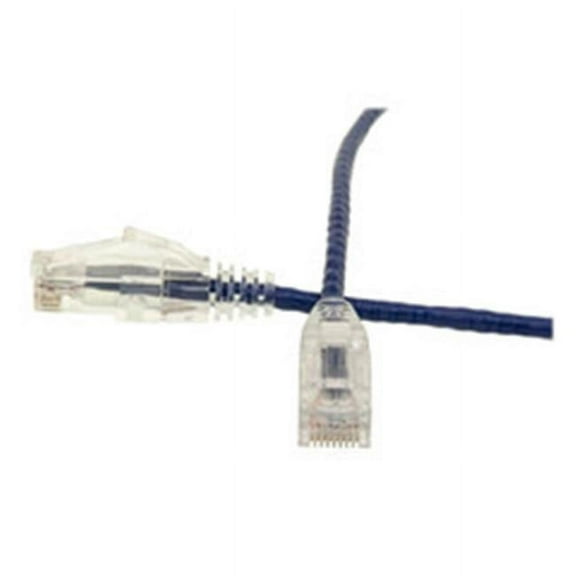 6 in. Slim Cat6 Ethernet Patch Cable - Snagless Boot, Purple